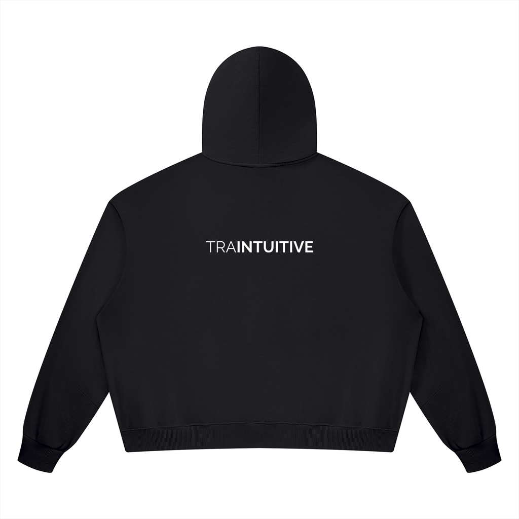 Traintuitive Vintage Wash Boxy Full Zip Hoodie