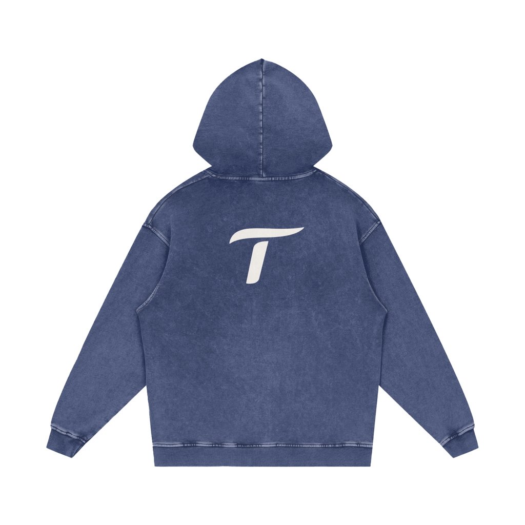 Traintuitive Washed Loose Cotton Hoodie