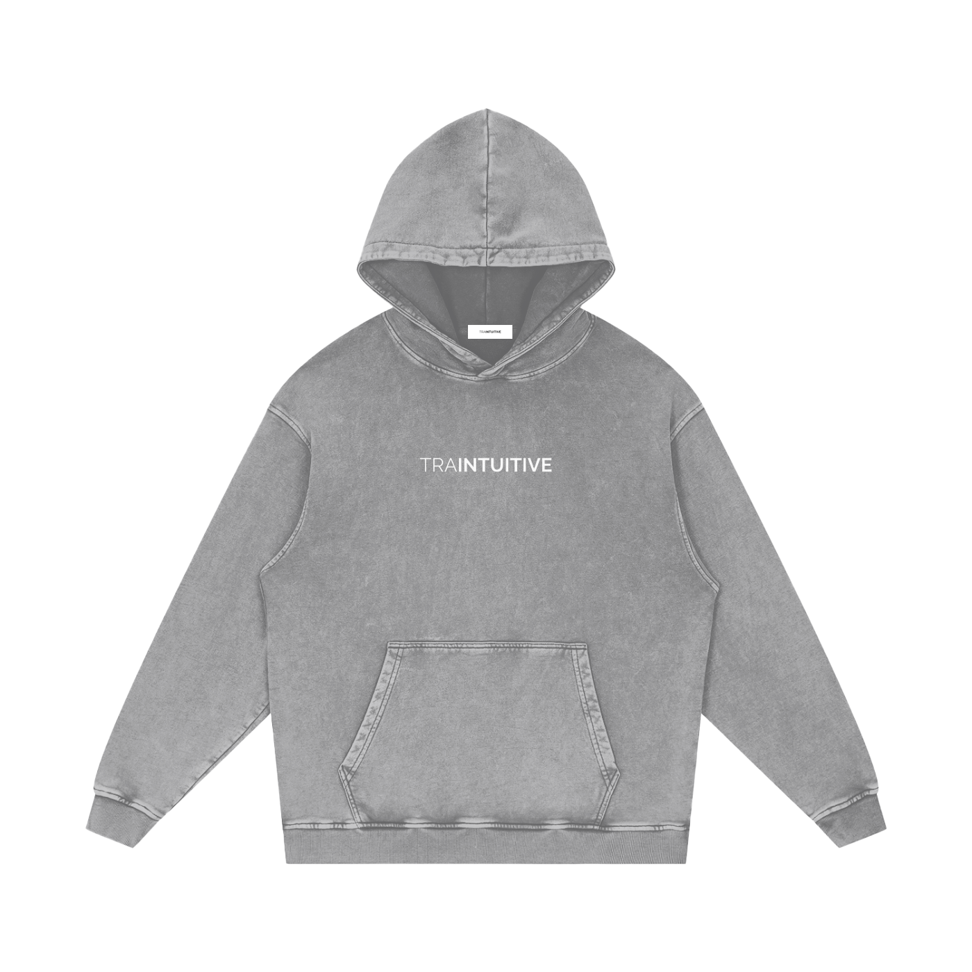 Traintuitive Washed Loose Cotton Hoodie