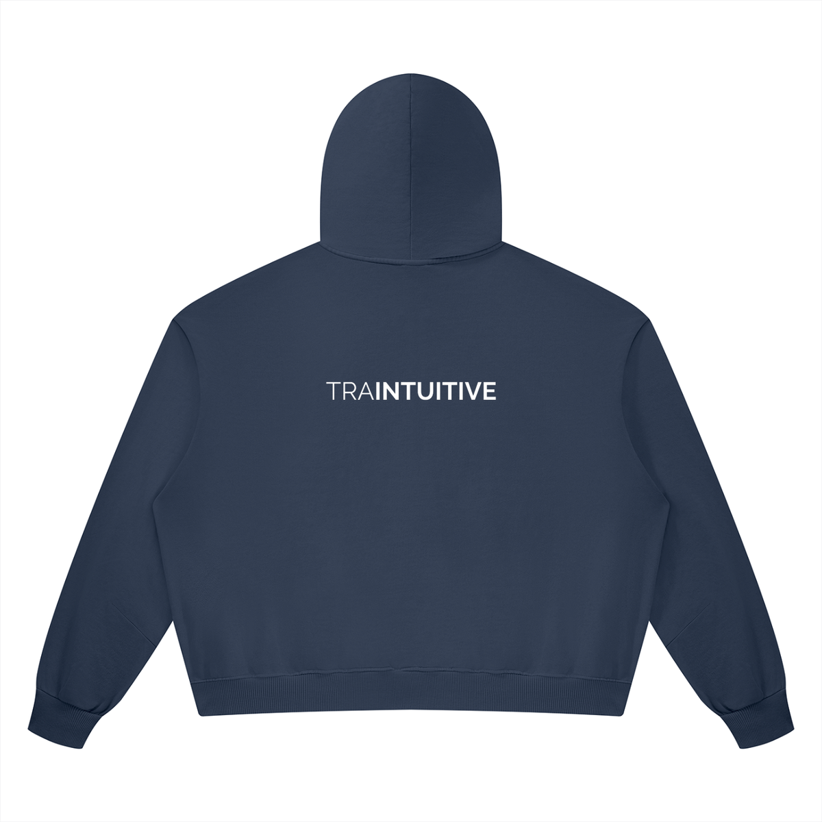 Traintuitive Vintage Wash Boxy Full Zip Hoodie