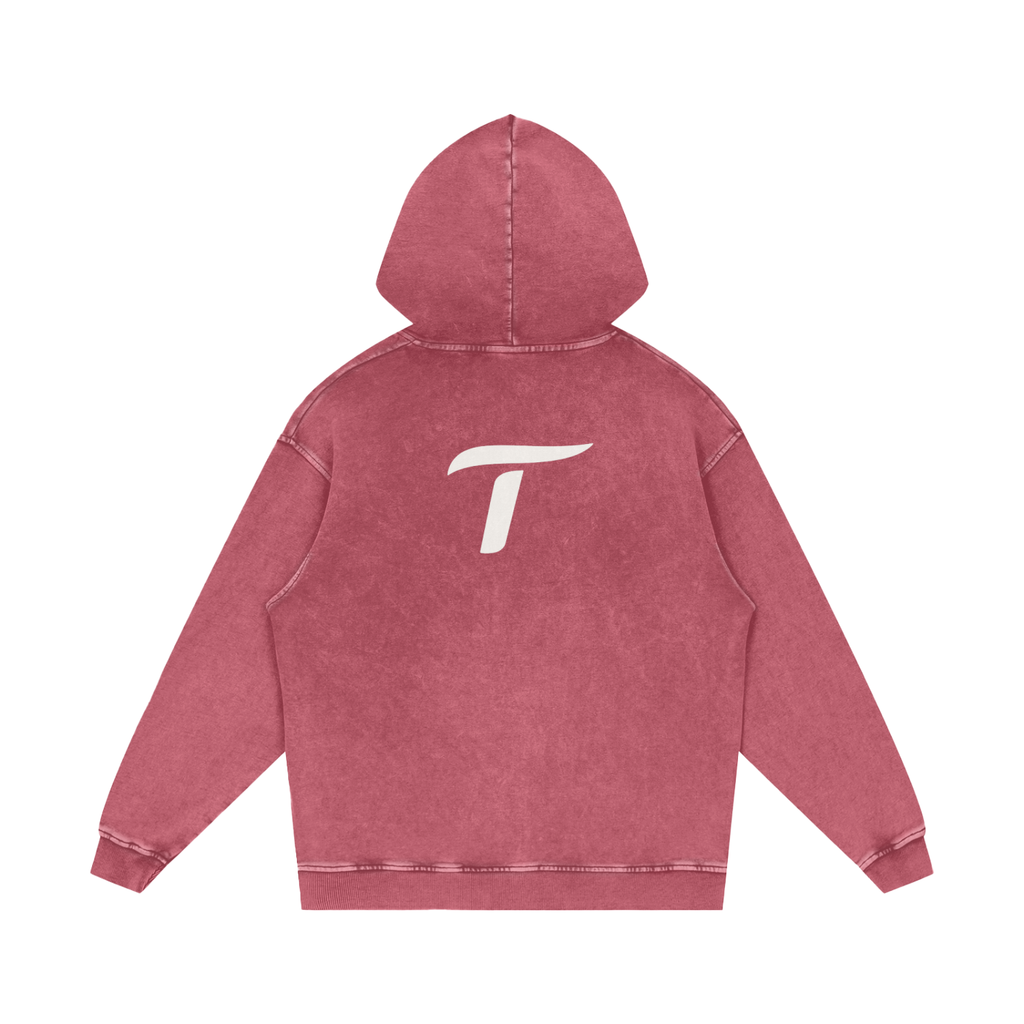 Traintuitive Washed Loose Cotton Hoodie
