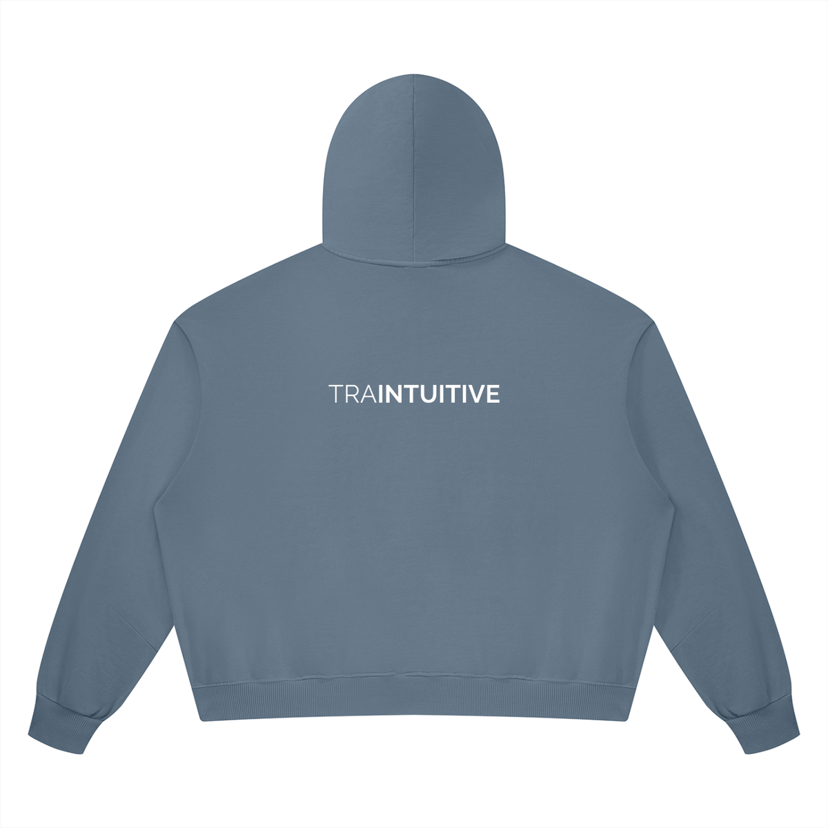 Traintuitive Vintage Wash Boxy Full Zip Hoodie