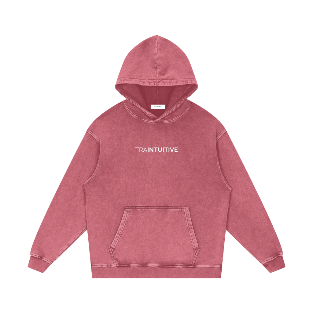 Traintuitive Washed Loose Cotton Hoodie