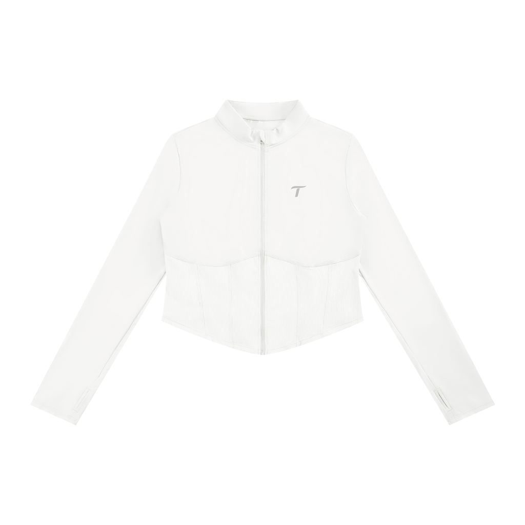 Traintuitive Women's Slim Fit Full-Zip Yoga Jacket