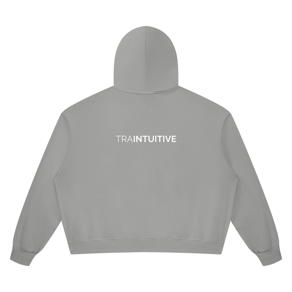 Traintuitive Vintage Wash Boxy Full Zip Hoodie