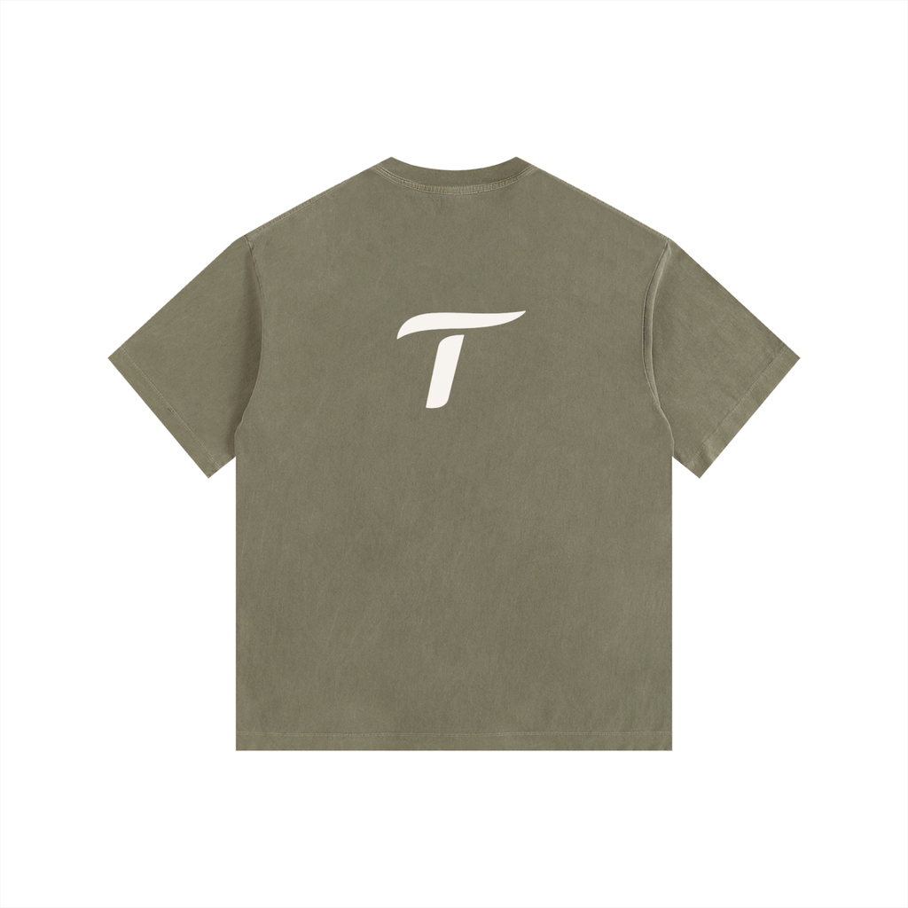 Traintuitive Washed Oversized Cotton T-Shirt