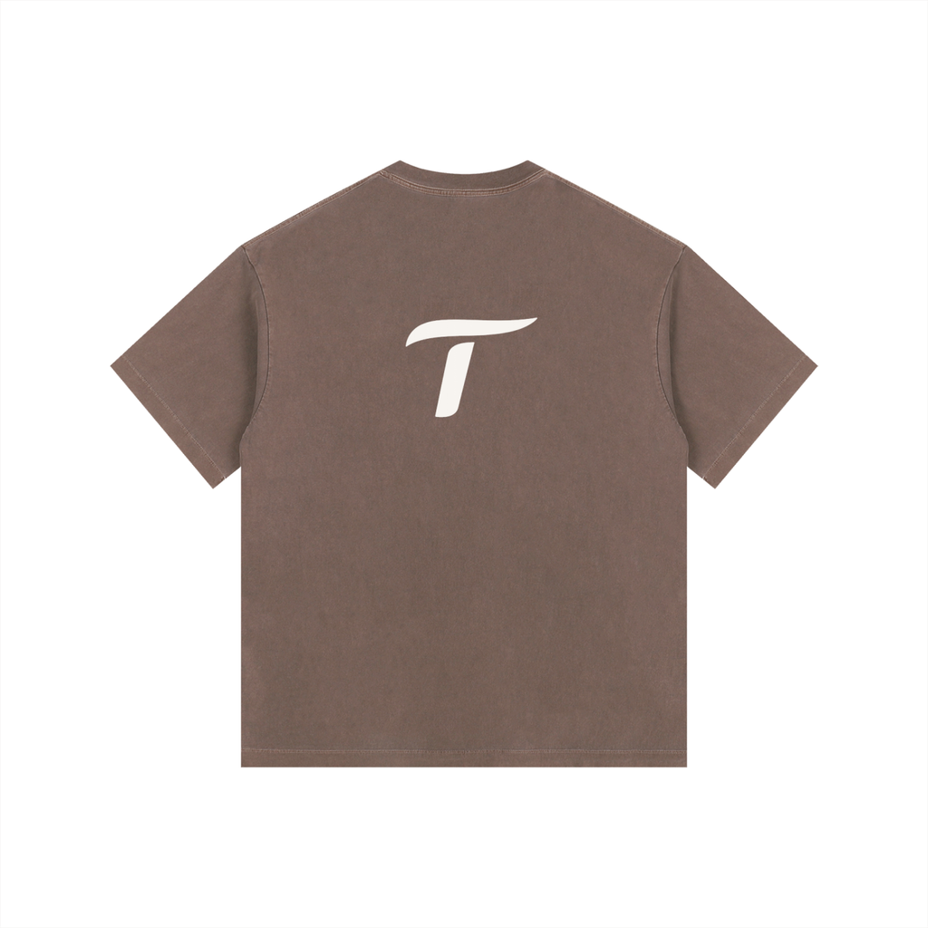 Traintuitive Washed Oversized Cotton T-Shirt