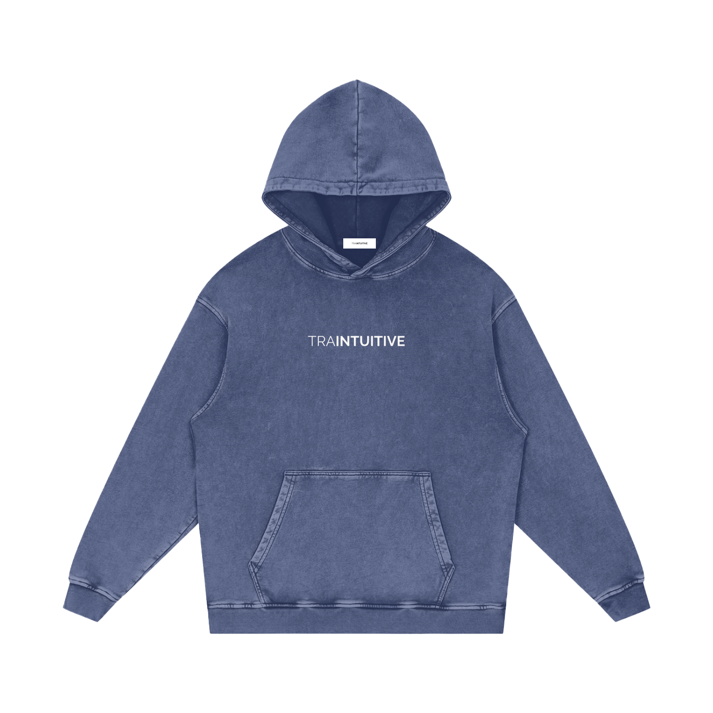 Traintuitive Washed Loose Cotton Hoodie